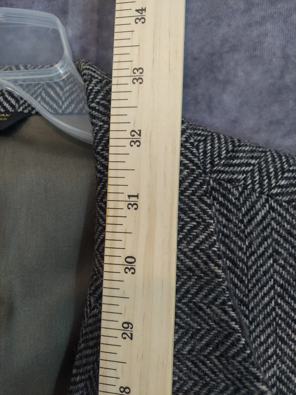 Vintage Ira Travers Wool Tweed Blazer Herringbone Distressed Flawed Sport Coat